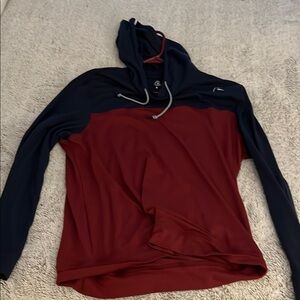 Rhoback Navy and Maroon Hoodie